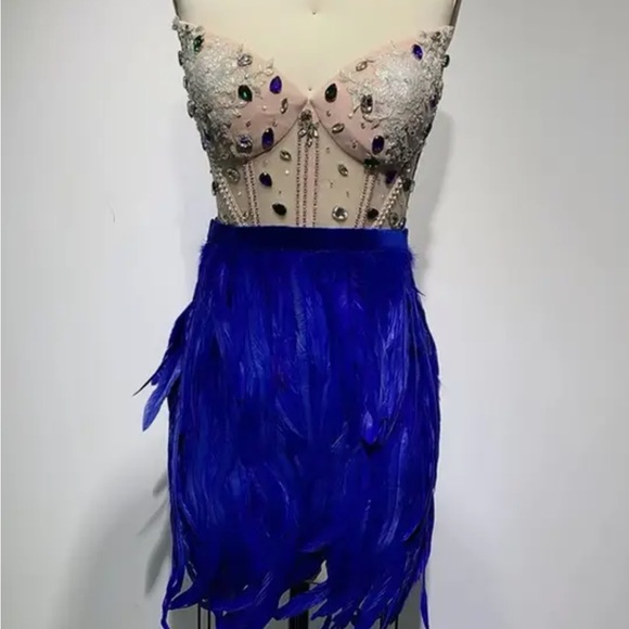 Feather Party Dress - Picture 2 of 4